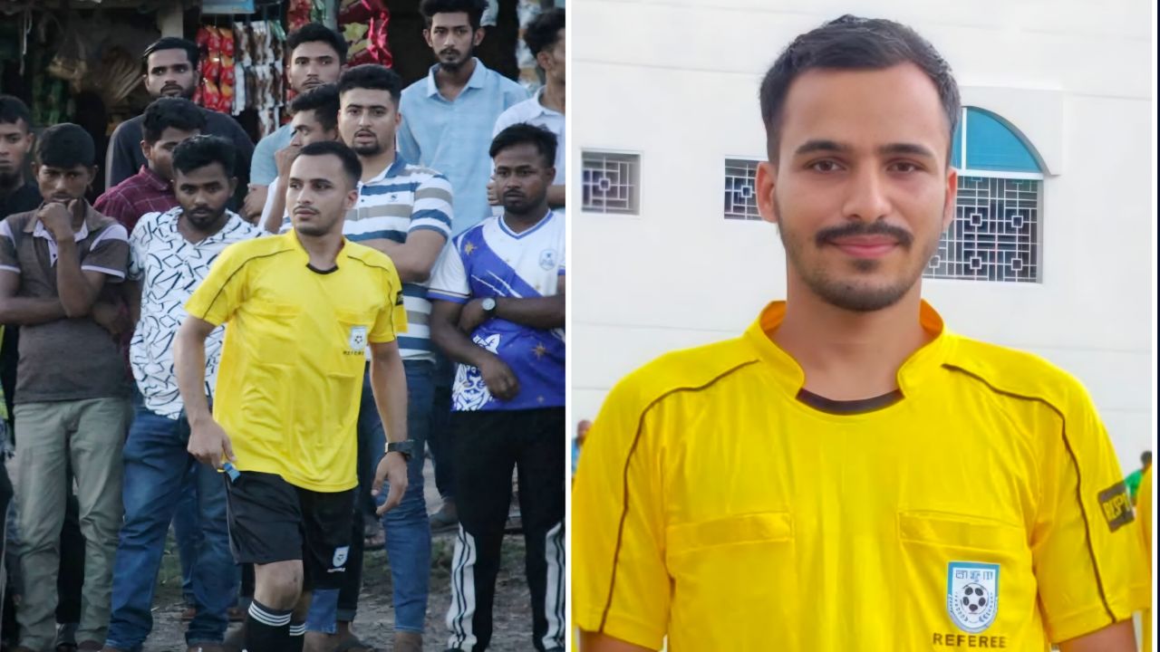 বাফুফের প্রশিক্ষণপ্রাপ্ত রেফারি ধর্মপাশার জি এম ওবায়েদুর রহমান রিগান